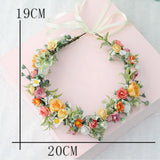 Maxbell Floral Crown Flower Headband Head Wreath for Party Festival Daisy Rose