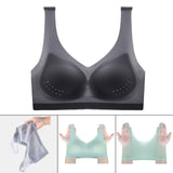 Maxbell Women Seamless Bra Every Day Bralette Lightweight for Exercise Women Girls 2XL Black