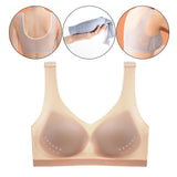 Maxbell Women Seamless Bra Every Day Bralette Lightweight for Exercise Women Girls M Skin