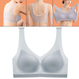 Maxbell Women Seamless Bra Every Day Bralette Lightweight for Exercise Women Girls XL Gray