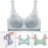 Maxbell Women Seamless Bra Every Day Bralette Lightweight for Exercise Women Girls XL Gray