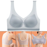 Maxbell Women Seamless Bra Every Day Bralette Lightweight for Exercise Women Girls M Gray