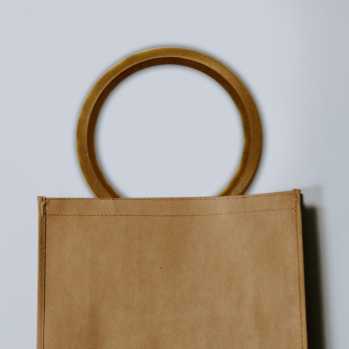 Maxbell Handmade Bag Handbags Purse Handles for Macrame Crocheted Purse Making Light Brown