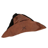 Maxbell 1 Piece Tricorn Accs Brown Pirate Hat for Outdoor Costume Unisex Children