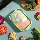 Maxbell Reusable Storage Box Silicone Microwave Safety for Student Office Worker