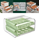 Maxbell 32 Grids Eggs Storage Box Duck Chickens Eggs Tray Stackable Fresh Keeping