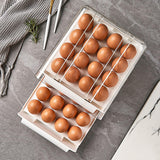 Maxbell 32 Grids Eggs Storage Box Duck Chickens Eggs Tray Stackable Fresh Keeping