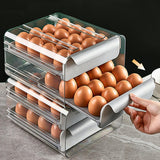 Maxbell 32 Grids Eggs Storage Box Duck Chickens Eggs Tray Stackable Fresh Keeping