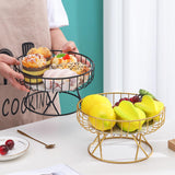 Maxbell Countertop Counter Fruit Basket Holder with Base for Food Displaying Kitchen L