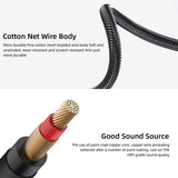 Maxbell 6.35mm Stereo Audio Instrument Cable for Microphone Electric Guitar Mixer