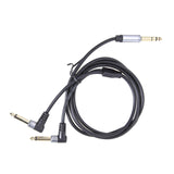 Maxbell 1/4 Insert Cable 6.35mm TRS to Dual 6.35mm TS for Sound Cards Amplifiers