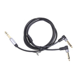 Maxbell 1/4 Insert Cable 6.35mm TRS to Dual 6.35mm TS for Sound Cards Amplifiers