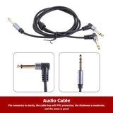 Maxbell 1/4 Insert Cable 6.35mm TRS to Dual 6.35mm TS for Sound Cards Amplifiers