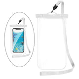 Maxbell Professional Waterproof Phone Bag Pouch Universal HD for Hiking Swimming White