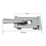 Maxbell Door Lock Latch Silver Fastener Clamp Durable Fits for Boat Yacht Marine