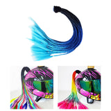 Maxbell Motorcycle Helmet Braids Ponytail 55cm-60cm Punk Fits for Bicycle Female Men