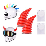 Maxbell 2Pcs Motorcycle Helmet Decoration Sticker Demon Horn for Bicycle Helmet
