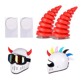 Maxbell 2Pcs Motorcycle Helmet Decoration Sticker Demon Horn for Bicycle Helmet