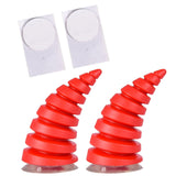 Maxbell 2Pcs Motorcycle Helmet Decoration Sticker Demon Horn for Bicycle Helmet