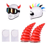 Maxbell 2Pcs Motorcycle Helmet Decoration Sticker Demon Horn for Bicycle Helmet
