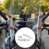 Maxbell Portable Motorcycle Windshield Bracket Stable Durable Fit for Yamaha Tenere Silver