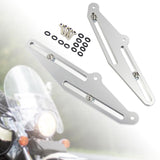 Maxbell Portable Motorcycle Windshield Bracket Stable Durable Fit for Yamaha Tenere Silver