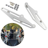 Maxbell Portable Motorcycle Windshield Bracket Stable Durable Fit for Yamaha Tenere Silver