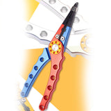 Maxbell Fishing Pliers Hook Remover Stainless Steel Saltwater Freshwater Scissors