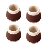 Maxbell 4Pcs Table and Chair Leg Cover Furniture Pads Felt Bottom Non-Slip Rubber Round Coffee