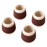 Maxbell 4Pcs Table and Chair Leg Cover Furniture Pads Felt Bottom Non-Slip Rubber Round Coffee