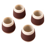 Maxbell 4Pcs Table and Chair Leg Cover Furniture Pads Felt Bottom Non-Slip Rubber Round Coffee