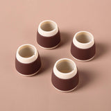 Maxbell 4Pcs Table and Chair Leg Cover Furniture Pads Felt Bottom Non-Slip Rubber Round Coffee