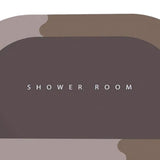 Maxbell Bathroom Rugs Thick Fast Drying Polyester Fiber Shower Mat Washable Brown 40X60cm