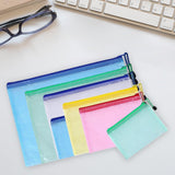 Maxbell 7Pcs Document Pouch Bag Zip File Mesh Folder for Cosmetics Travel Office