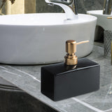 Maxbell Modern Ceramic Soap Dispenser Lotion Bottle Refillable Home Decor Bathroom Black