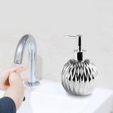 Maxbell Ceramic Soap Dispenser Massage Oil Body Wash Refillable for Bathroom style B