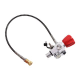 Maxbell Charging Valve Alloy Air Fill Station Refill Adapter for Fire Fighting Tank Silver 18UNF