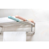 Maxbell Foldable Long Handle Shower Bath Brush Back Foot Clean Scrubber Home White