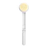 Maxbell Foldable Long Handle Shower Bath Brush Back Foot Clean Scrubber Home White