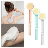 Maxbell Foldable Long Handle Shower Bath Brush Back Foot Clean Scrubber Home White