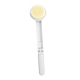 Maxbell Foldable Long Handle Shower Bath Brush Back Foot Clean Scrubber Home White