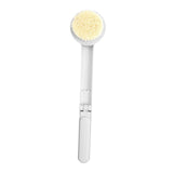 Maxbell Foldable Long Handle Shower Bath Brush Back Foot Clean Scrubber Home White