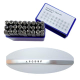 Maxbell Metal Stamping Tool Set Permanently Engrave for Leather Stainless Steel 27x Capital Letter