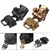 Maxbell Portable Helmet Mount Goggles NVG Holder Outdoor Aluminum Alloy for PVS15 Black