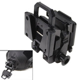 Maxbell Portable Helmet Mount Goggles NVG Holder Outdoor Aluminum Alloy for PVS15 Black