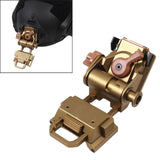 Maxbell Portable Helmet Mount Goggles NVG Holder Outdoor Aluminum Alloy for PVS15 Golden