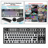 Maxbell 87Key Mechanical Keyboard Kit Hot Swappable Light Effect Black Tri-Mode