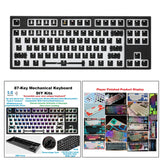 Maxbell 87Key Mechanical Keyboard Kit Hot Swappable Light Effect Black Tri-Mode