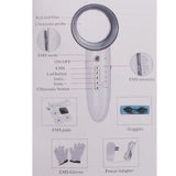 Maxbell 6 In 1 EMS LED Ultrasonic Facial Beauty Machine Body Slimming Massager EU P