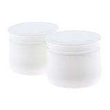 Maxbell 2pcs Empty Bottle Cosmetic Jars Box for Makeup Face Cream Essential Oil 150g